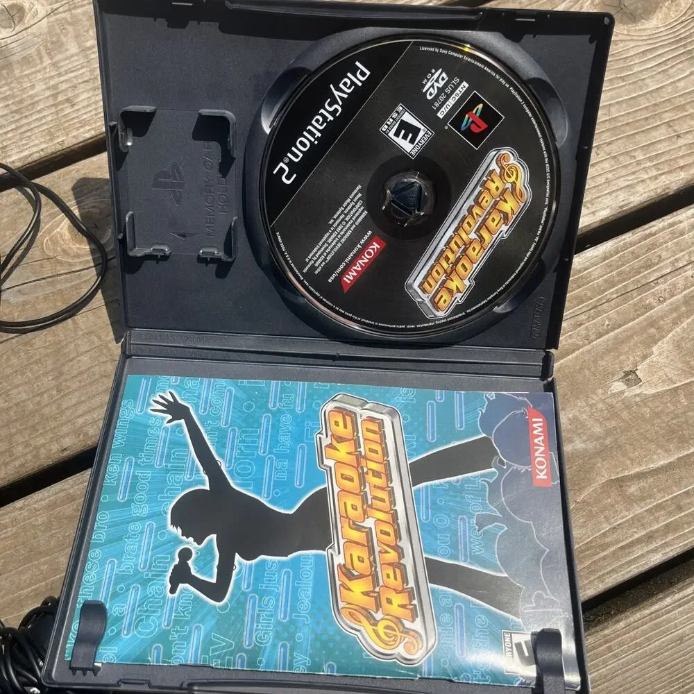 Karaoke Revolution Bundle (Sony PlayStation 2) PS2 W/ Microphone Sealed Game